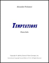Temptations piano sheet music cover